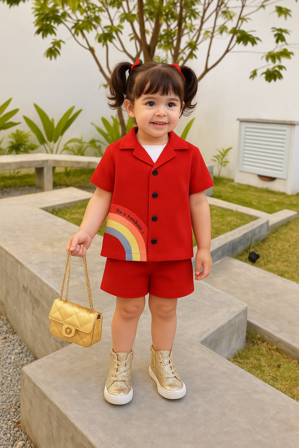 Baby Girls T-Shirt And Short Pair