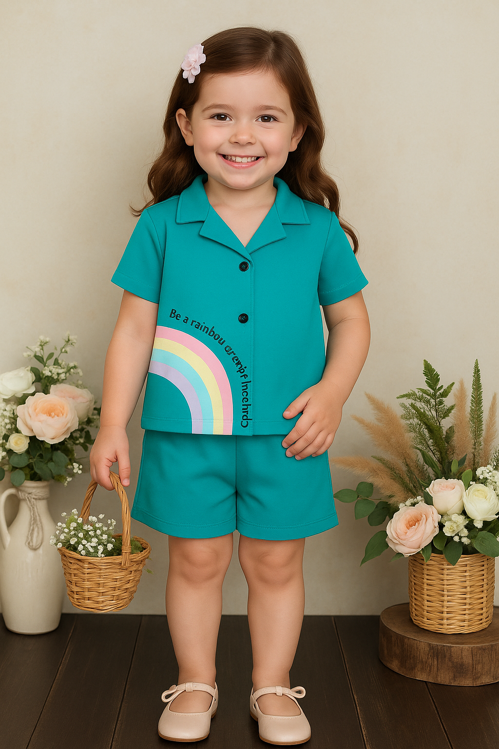 Baby Girls T-Shirt And Short Pair
