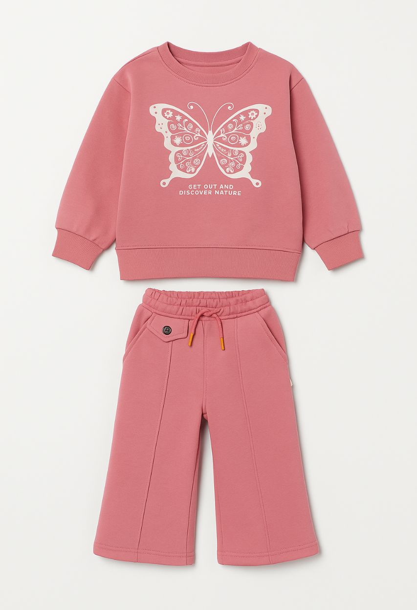 Baby Girl Sweat Shirt Track Suit
