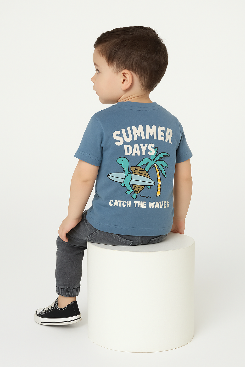 BOY HALF SLEVE T-SHIRT Cadet back