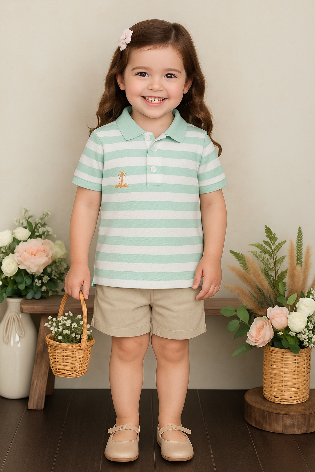 GIRL LINING POLO T-SHIRT