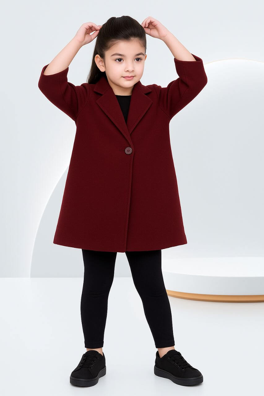 Long Coat For Girl Red