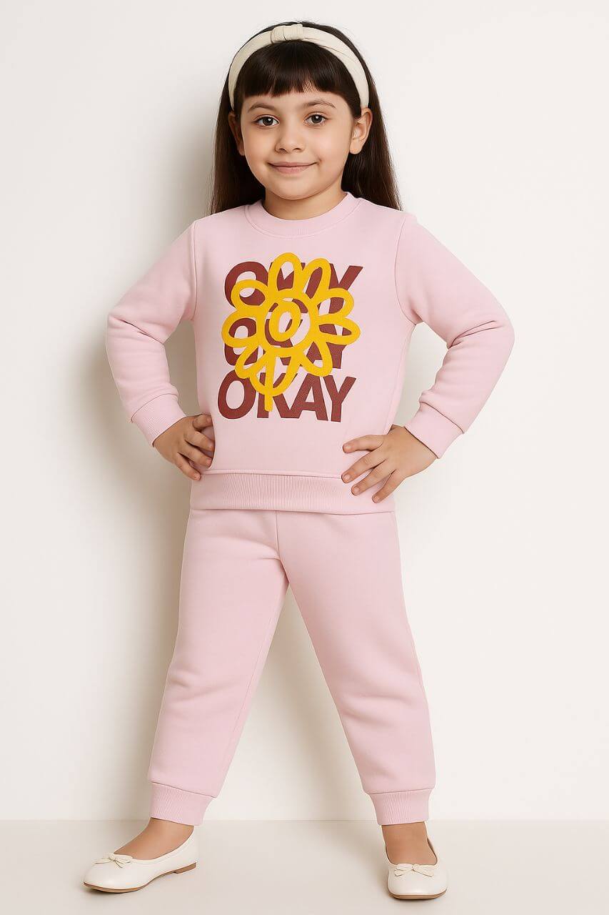 Track Suit For Girl Pink