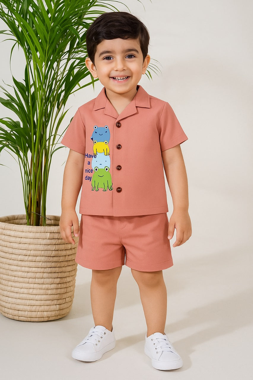 Baby Boy T-Shirt And Short Pair