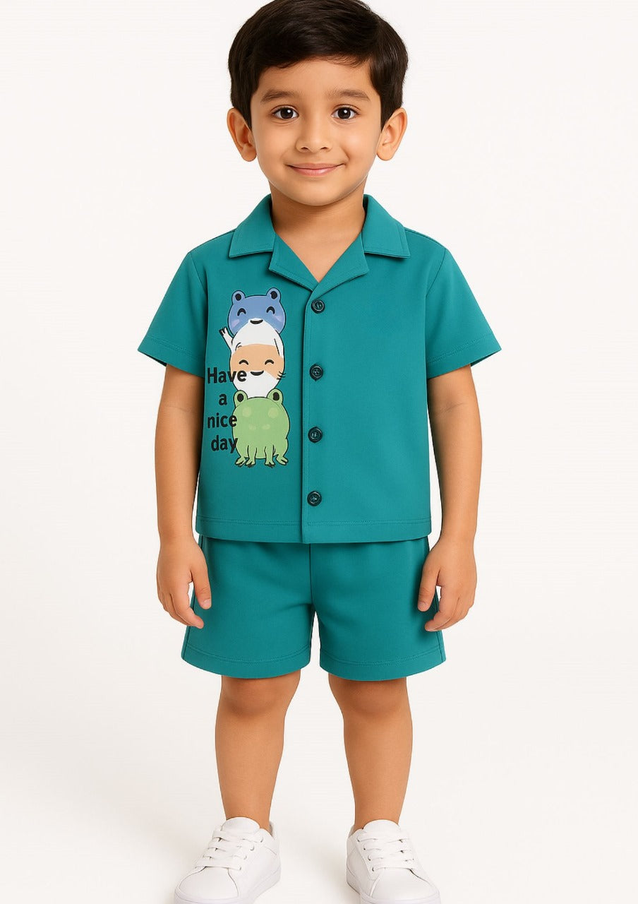 Baby Boy T-Shirt And Short Pair